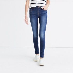 Madewell 9" high rise skinny jeans